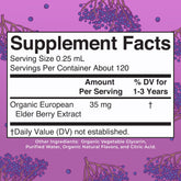 MaryRuth Organics Toddler Elderberry Syrup label